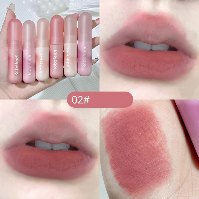 Colorful Lip Lacquer Velvet Matte Finish Gray Natural Nude Lipstick For Women