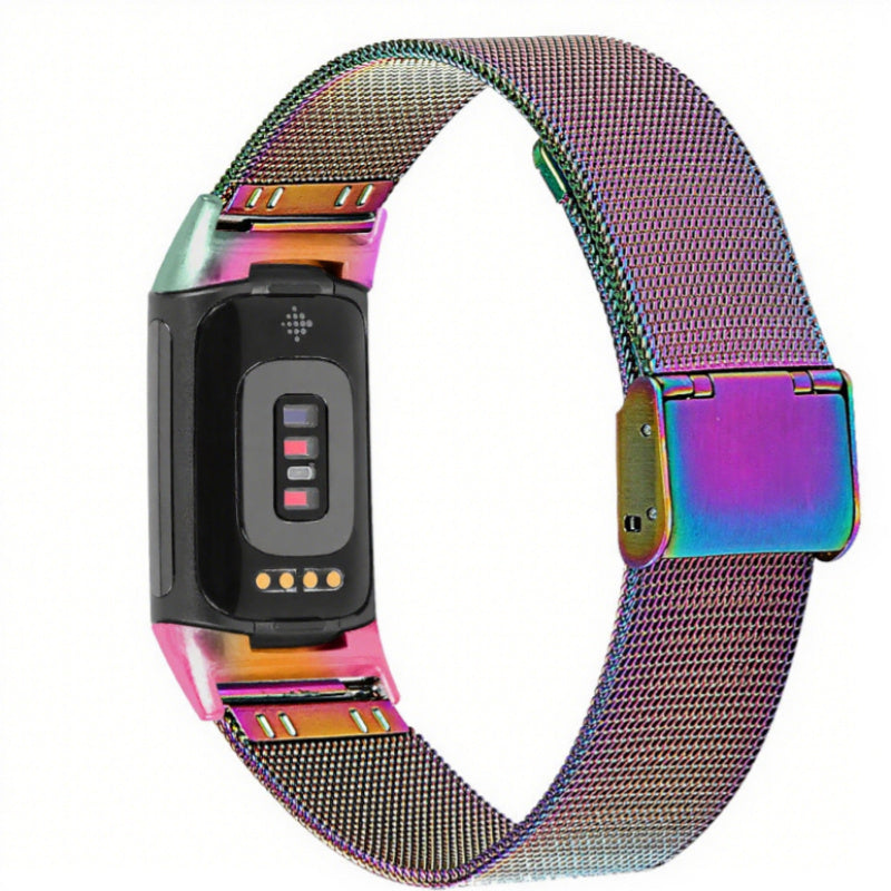 Alloy Strap With Card Buckle Fine Mesh Watch Strap