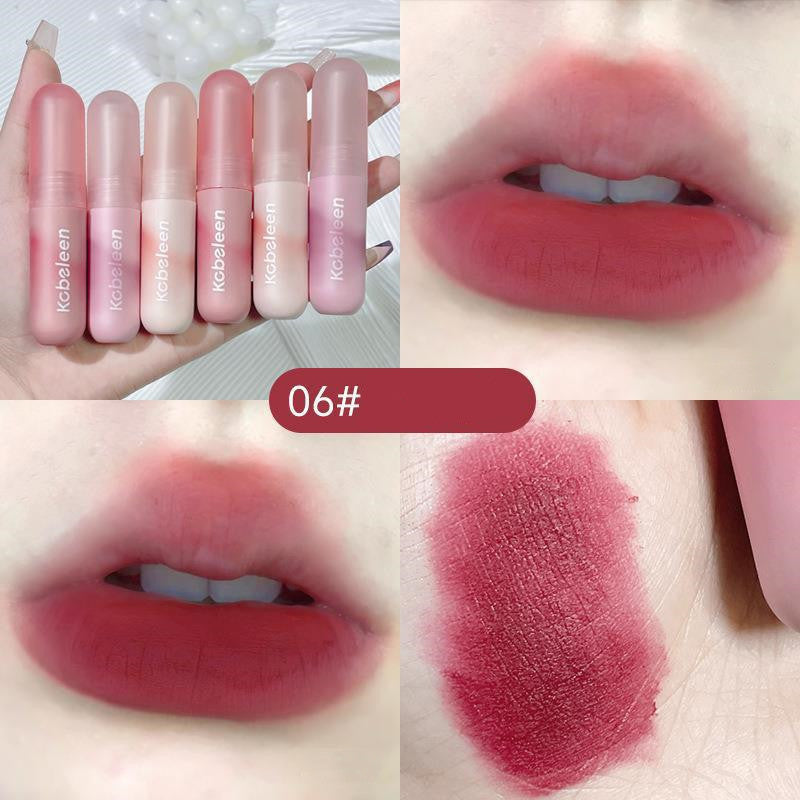 Colorful Lip Lacquer Velvet Matte Finish Gray Natural Nude Lipstick For Women