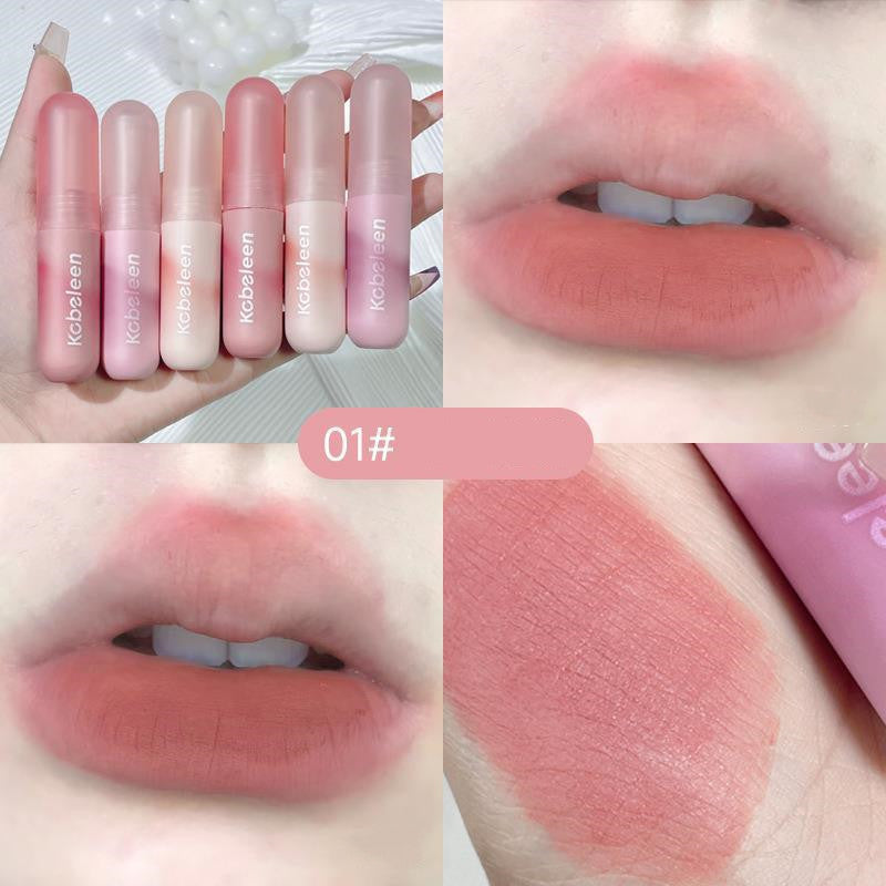 Colorful Lip Lacquer Velvet Matte Finish Gray Natural Nude Lipstick For Women