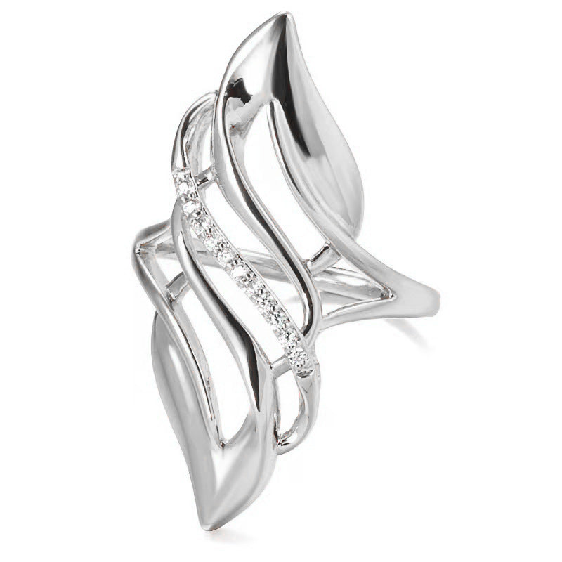 Exaggerated Curve Women's Tail Gold Fashion Unique Ring