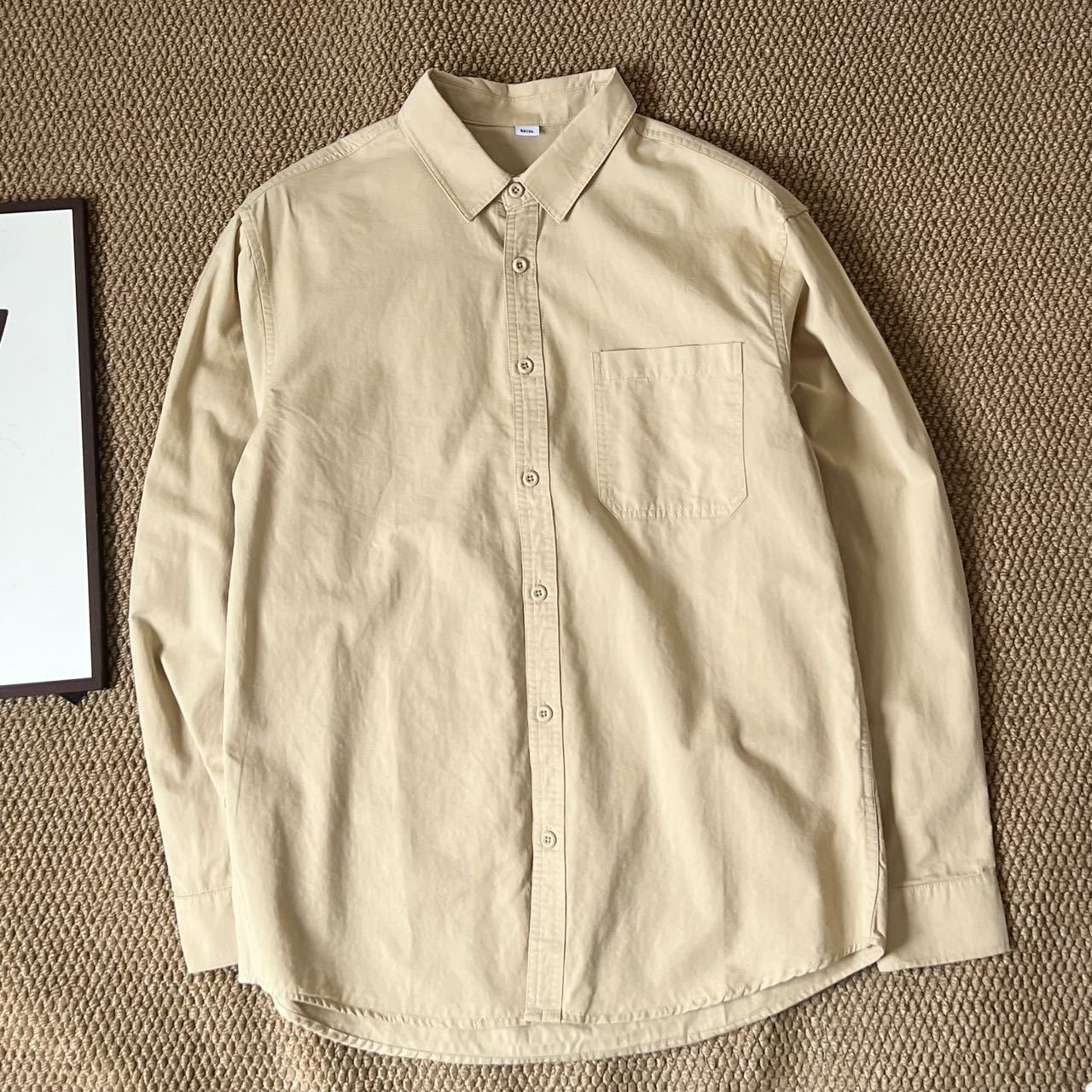 Men's Long Sleeve Simple Korean Casual Loose Shirt