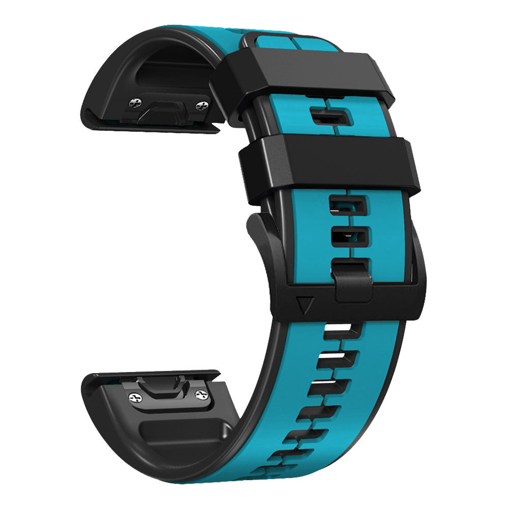 Double Color Silicone Pin Buckle Silicone Strap