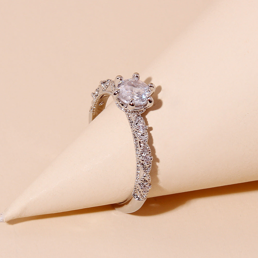 Simple Fashion Relievo Open Ring For Women