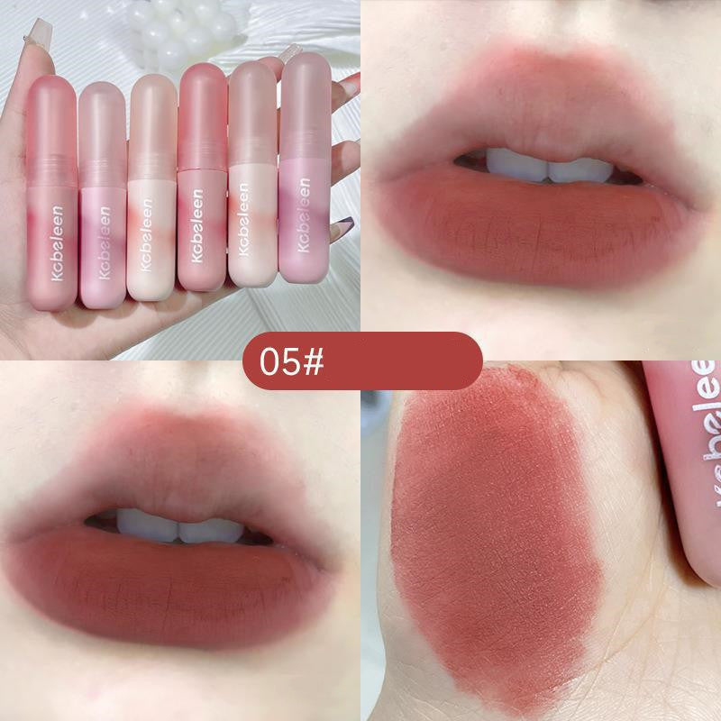 Colorful Lip Lacquer Velvet Matte Finish Gray Natural Nude Lipstick For Women