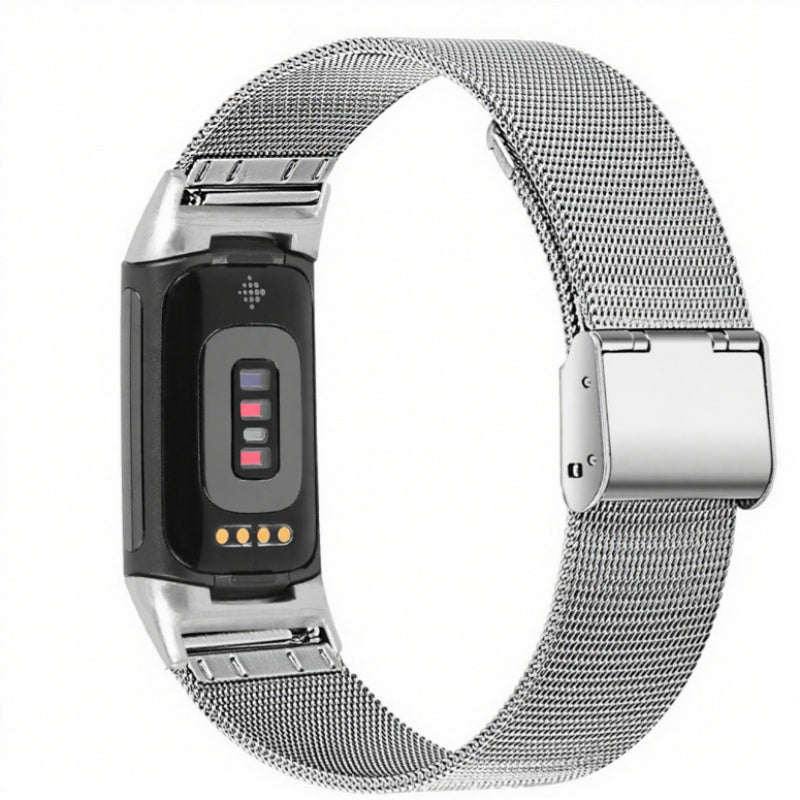 Alloy Strap With Card Buckle Fine Mesh Watch Strap